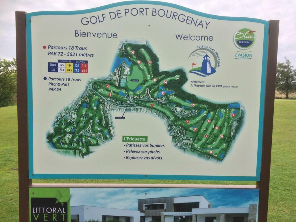 Appartement 2 Pieces Port-Bourgenay 31M2 - Acces Piscine Inclus Talmont-Saint-Hilaire Luaran gambar